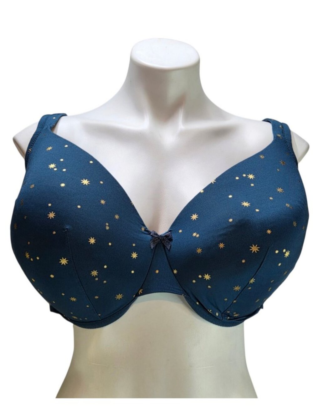Cacique Full Coverage Blue Stars Bra Size 42F Celestial
